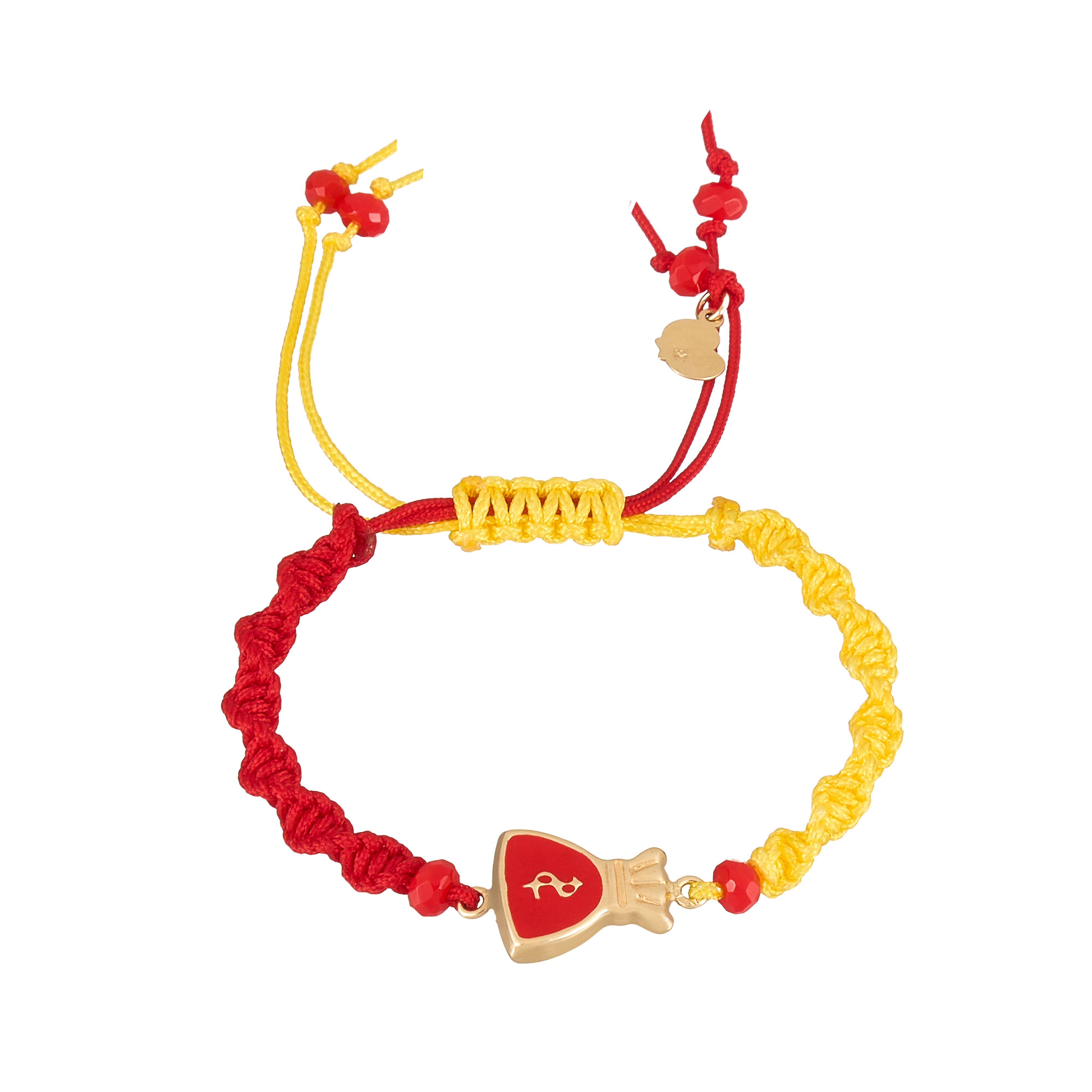 18K Gold Money Bag Braided Children's Bracelet