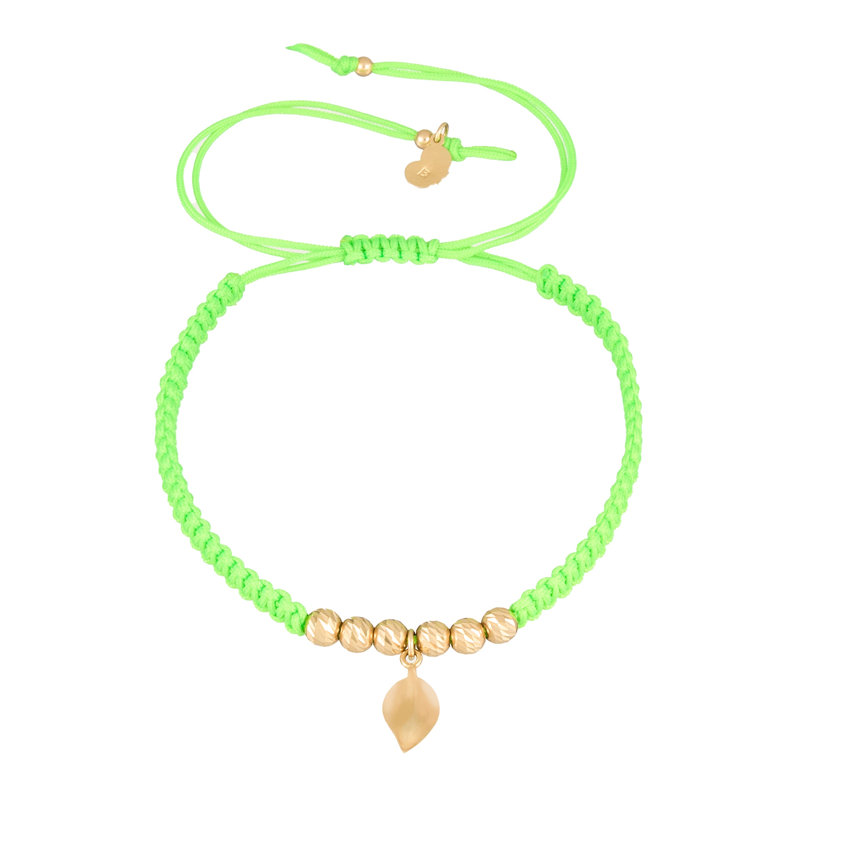 18K Gold Leaf Braided Bracelet