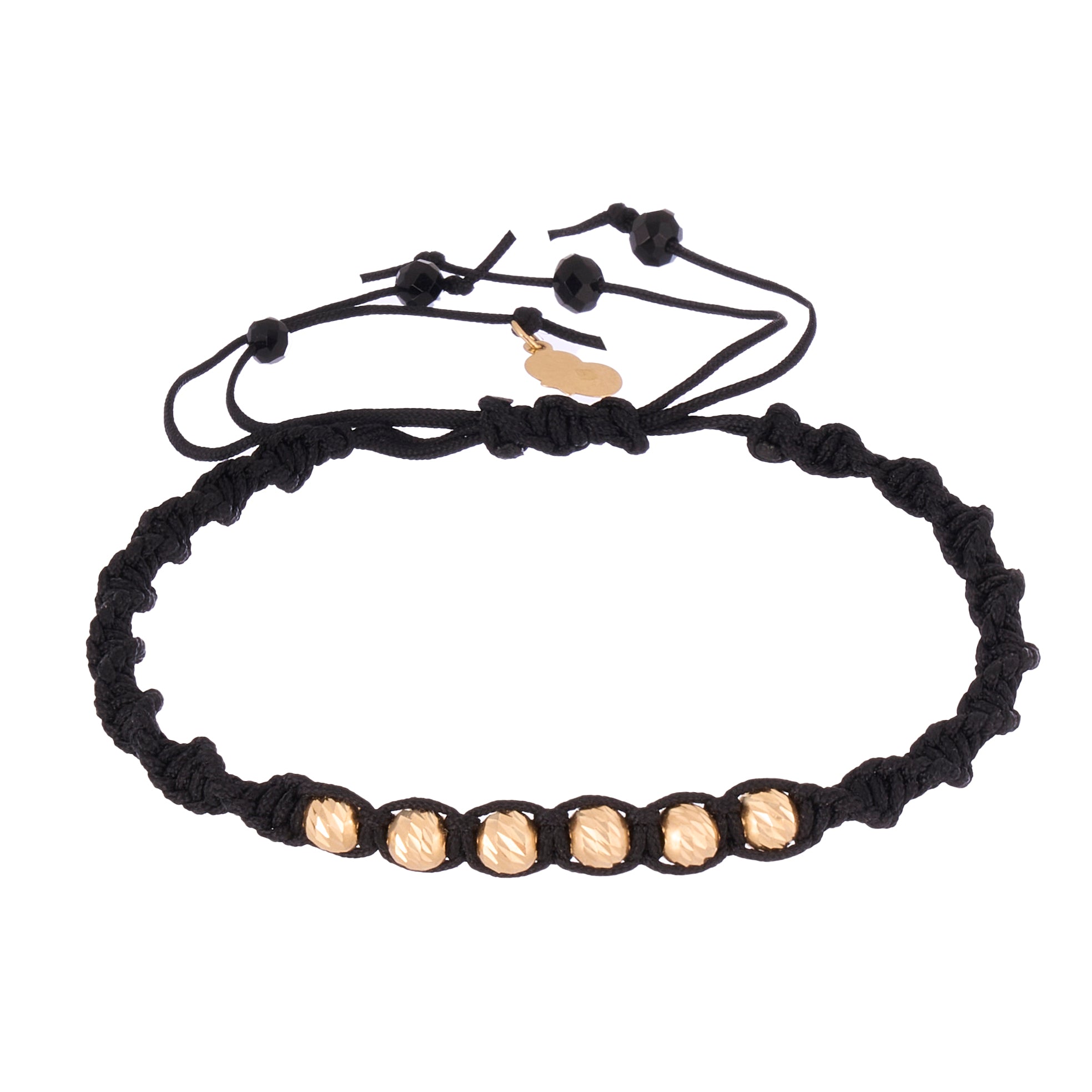 18K Gold Row Of Six Braided Bracelet