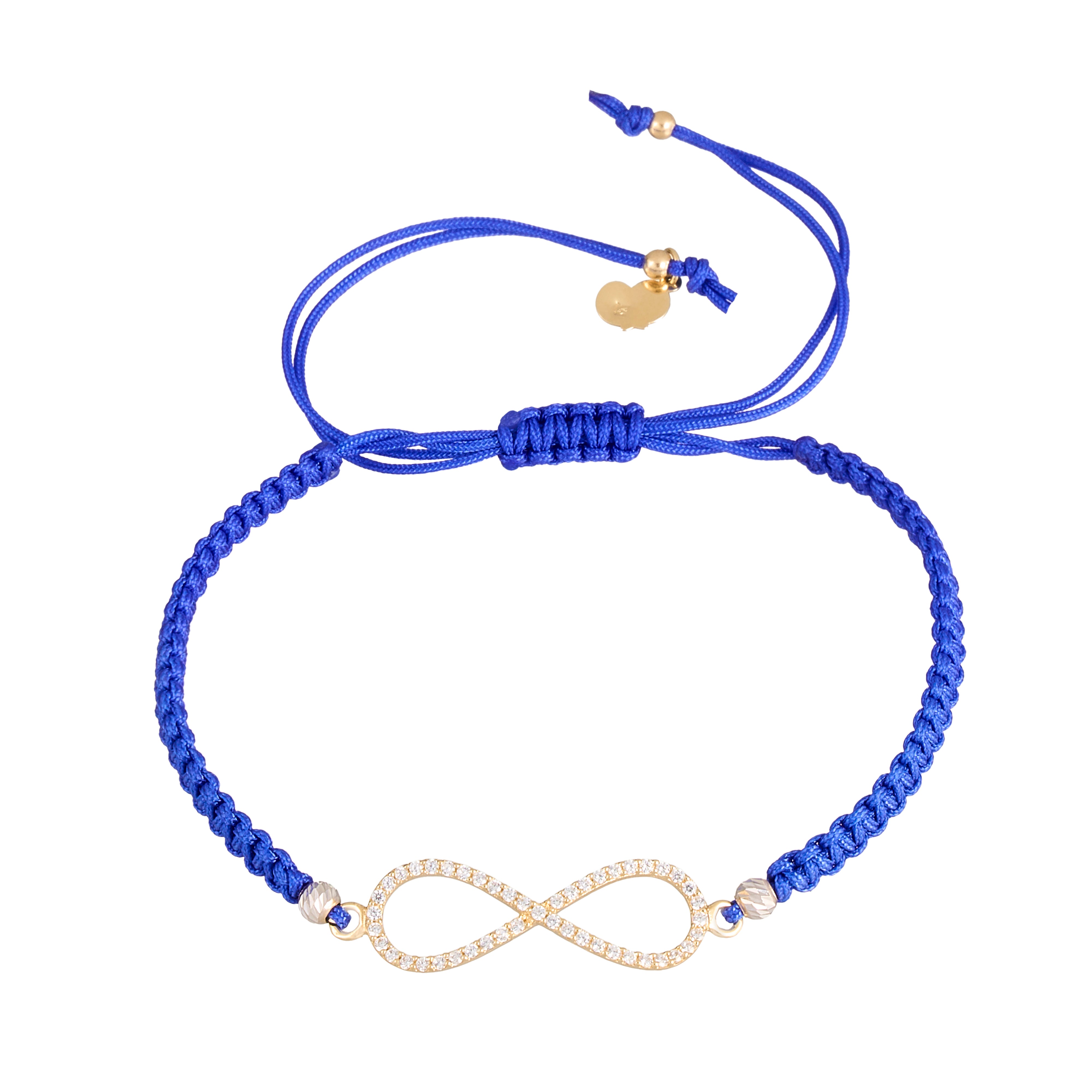 18K Gold Infinity Braided Bracelet