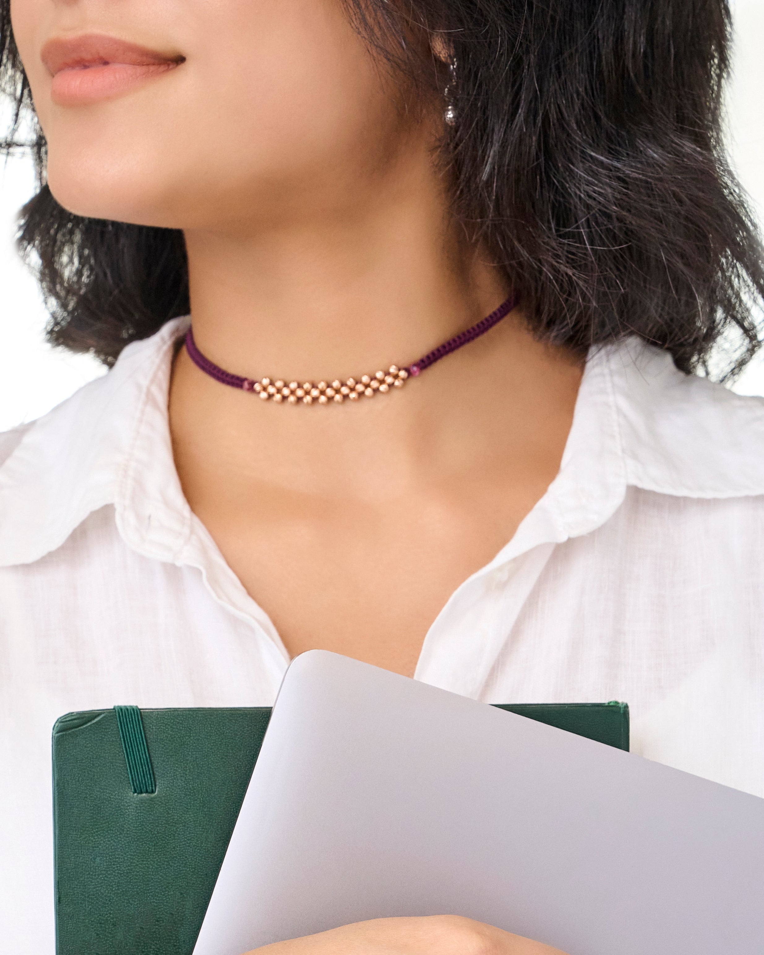 18K Golden Unity Braided Choker