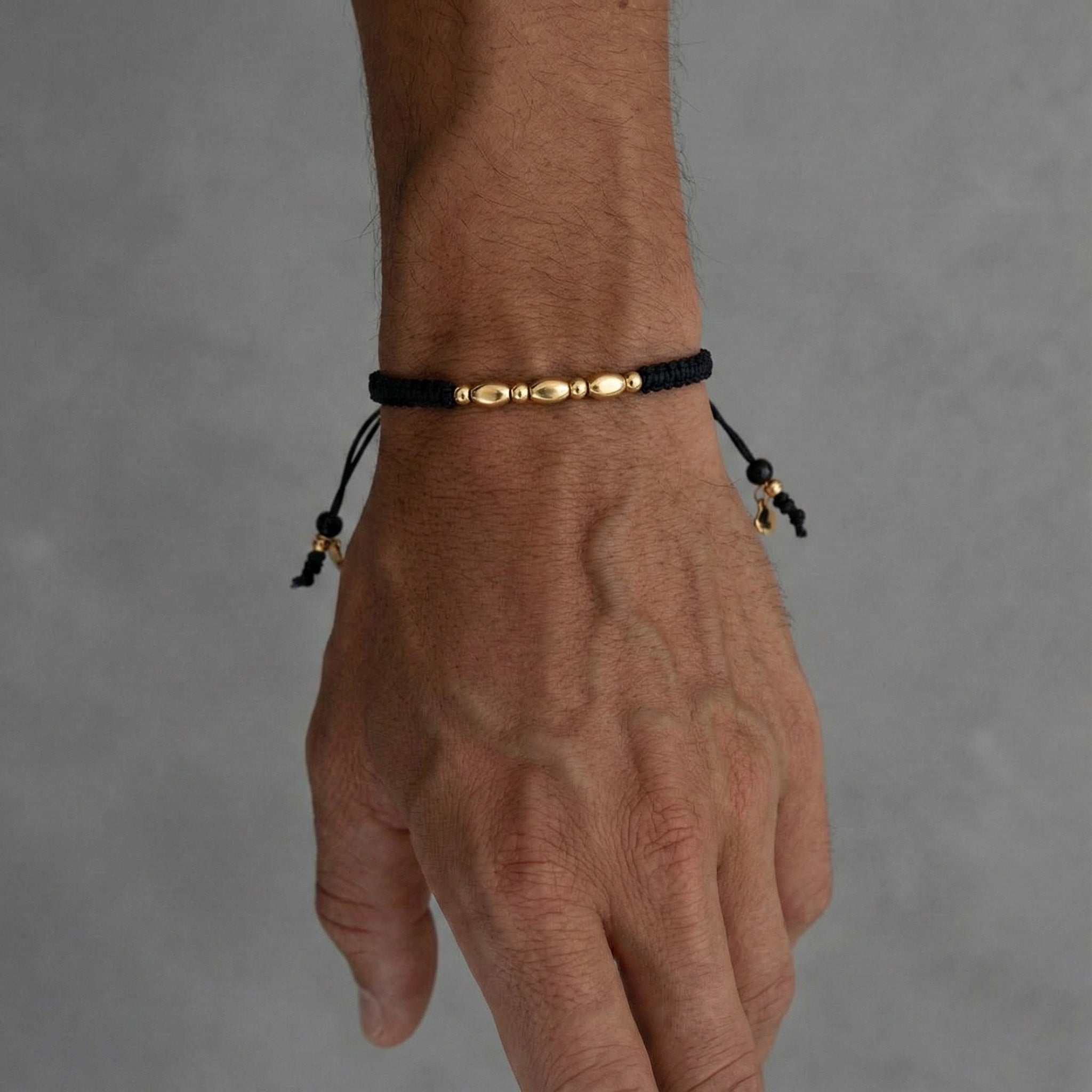 18K Gold Men's Braided Bracelet