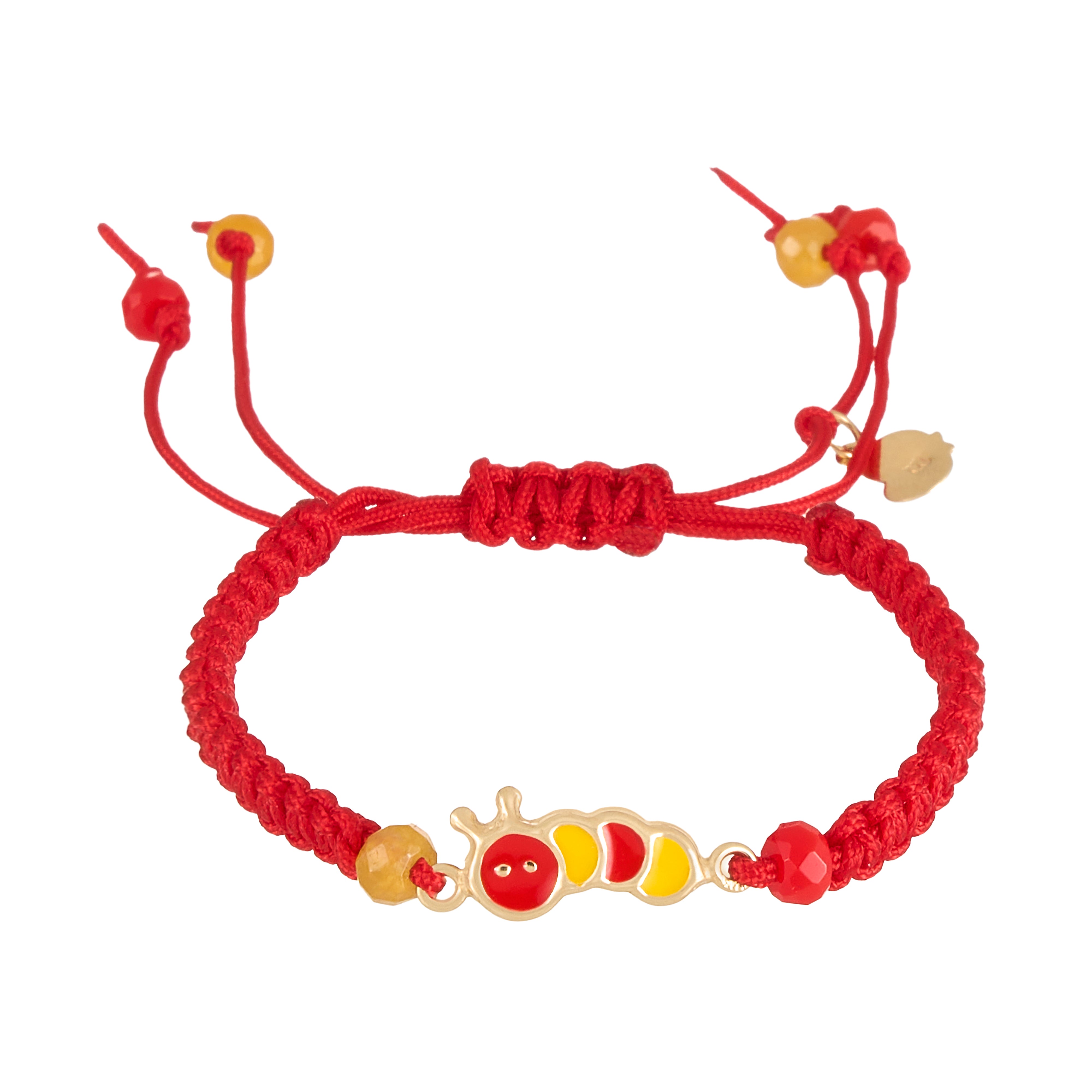 18K Gold Caterpillar Braided Children's Bracelet
