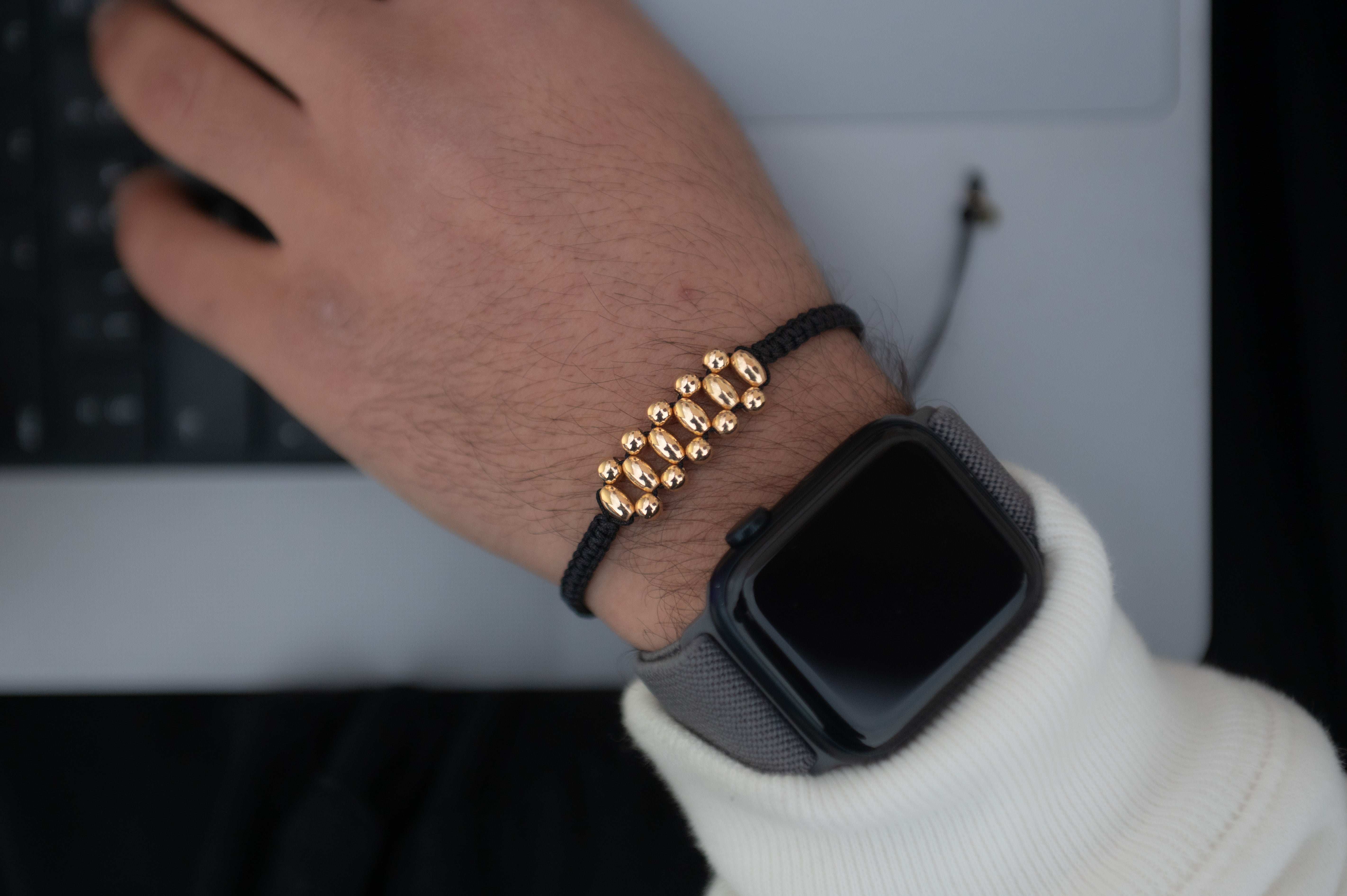 18K Gold Unity Braided Men's Bracelet