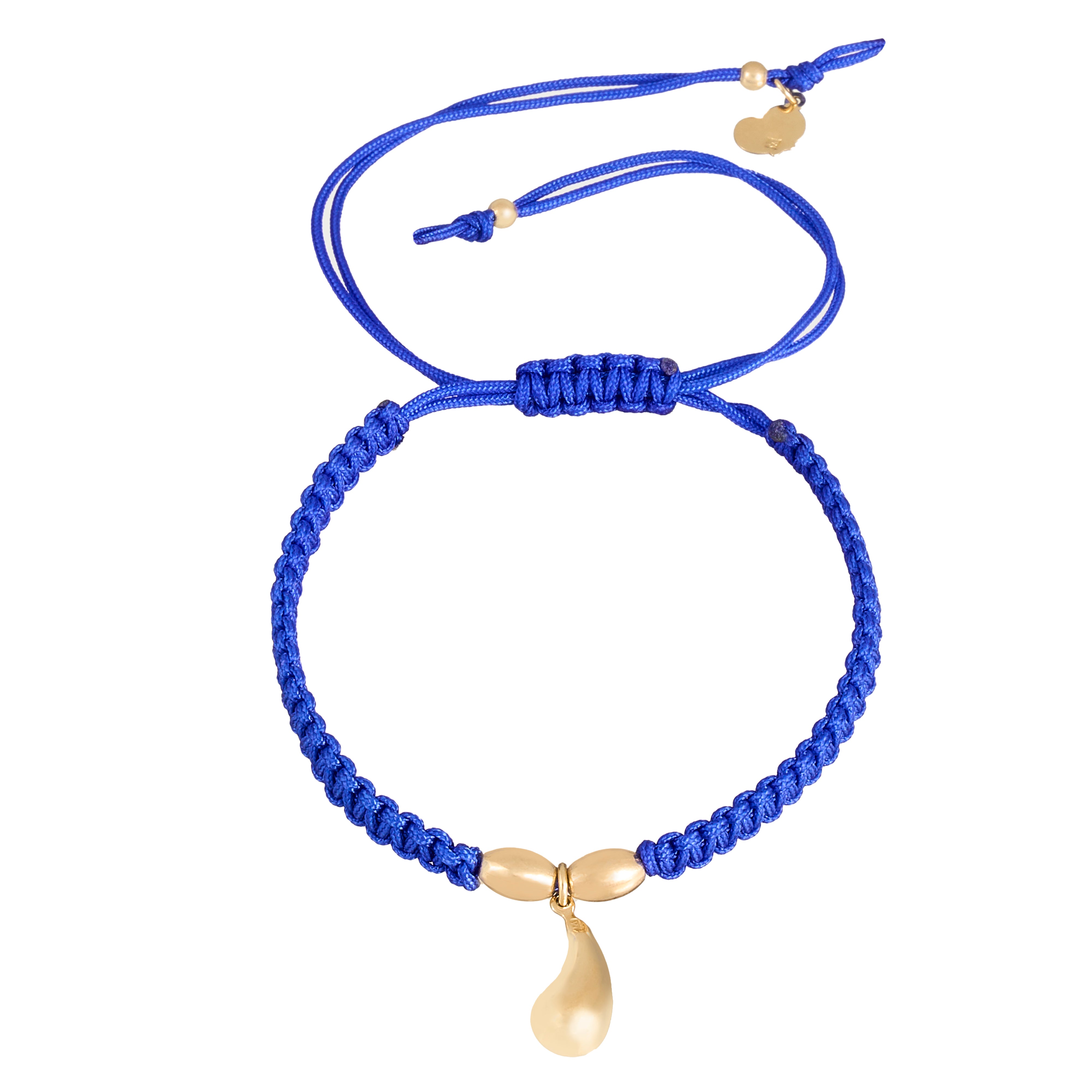 18K Gold Eye-Drop Braided Bracelet
