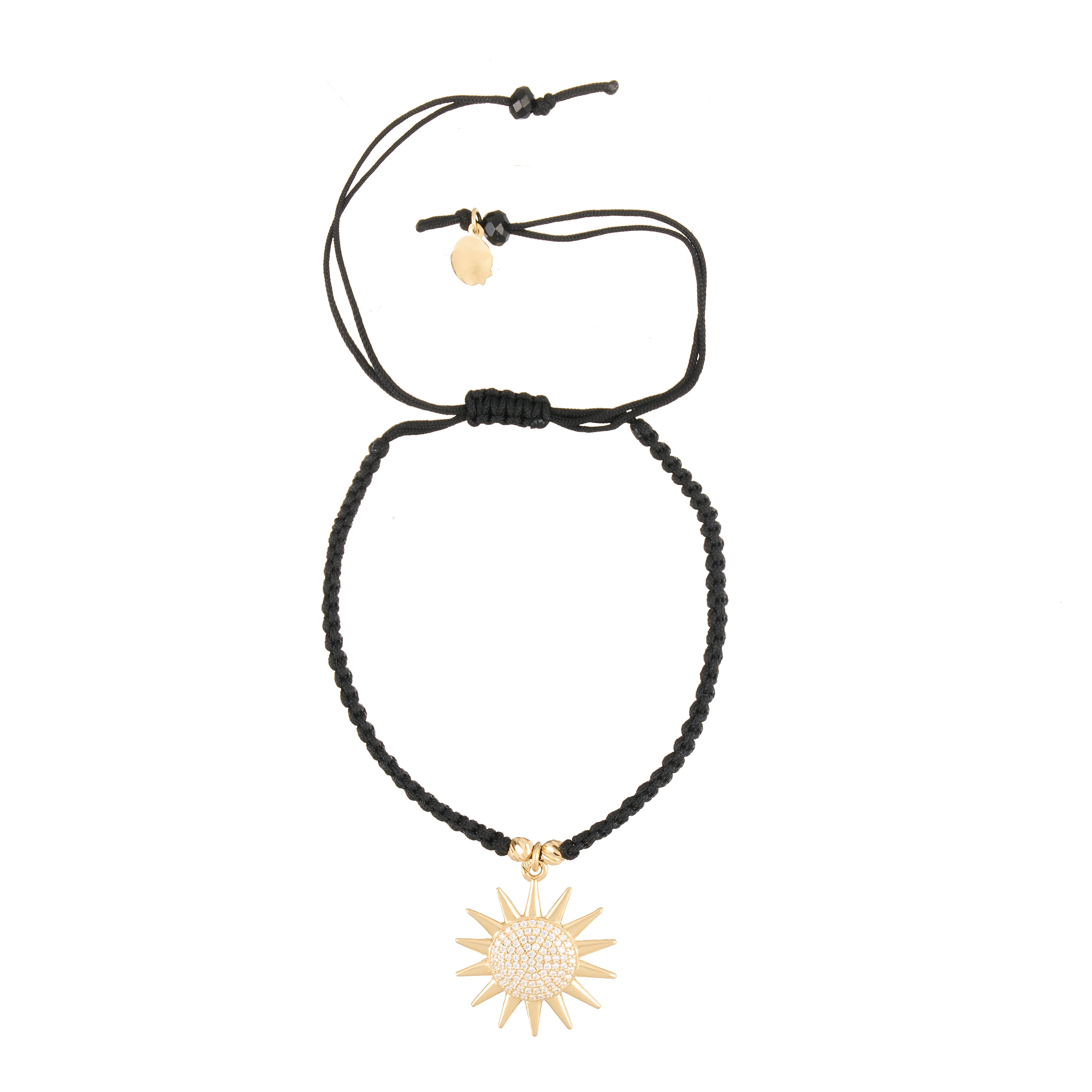 18K Gold Shinny Sun Braided Bracelet