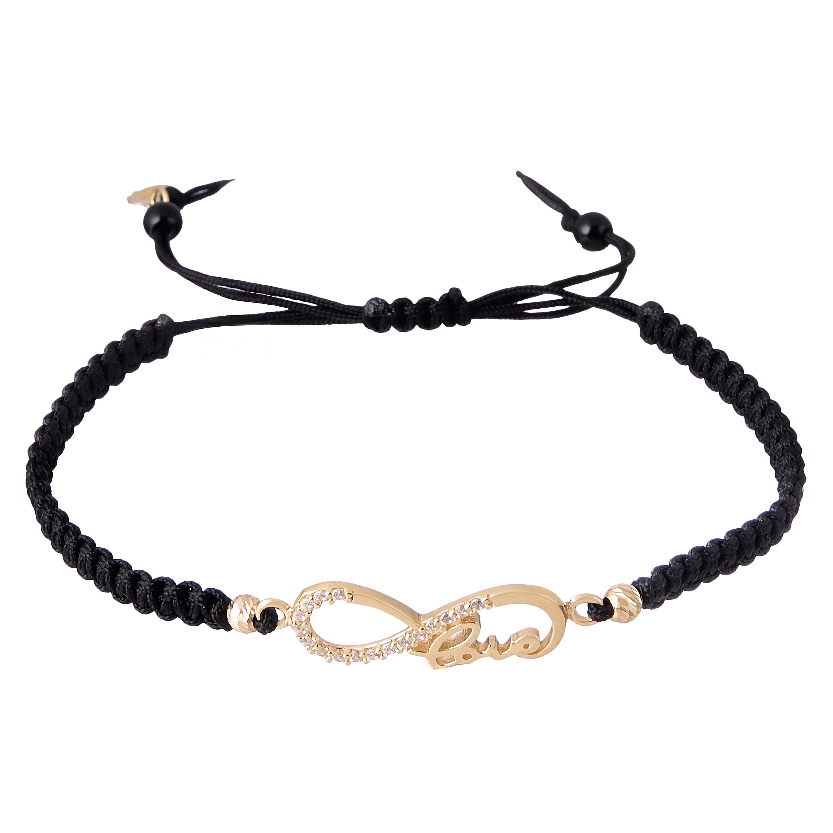 18K Gold Infinity Love Braided Bracelet