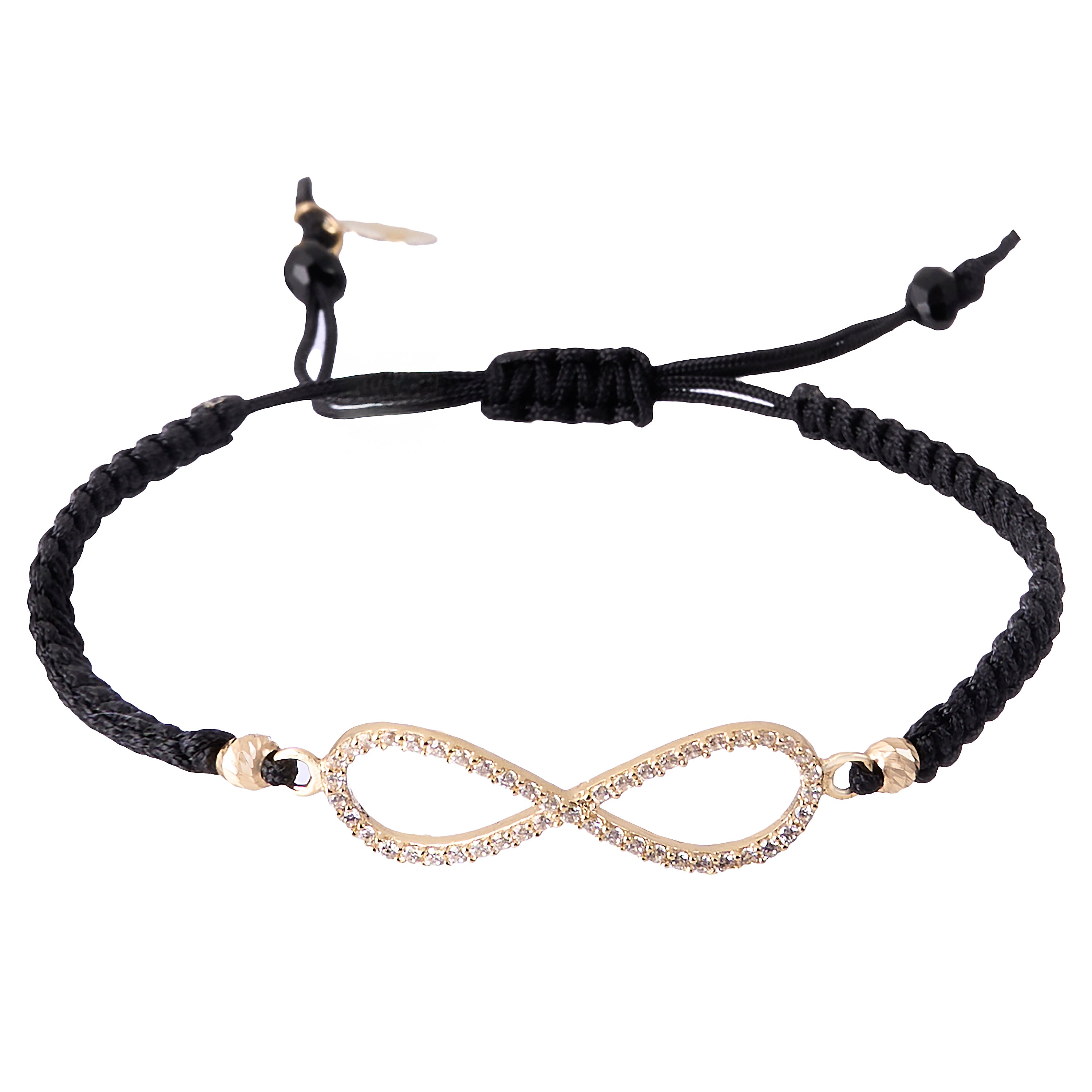 18K Gold Infinity  Braided Bracelet