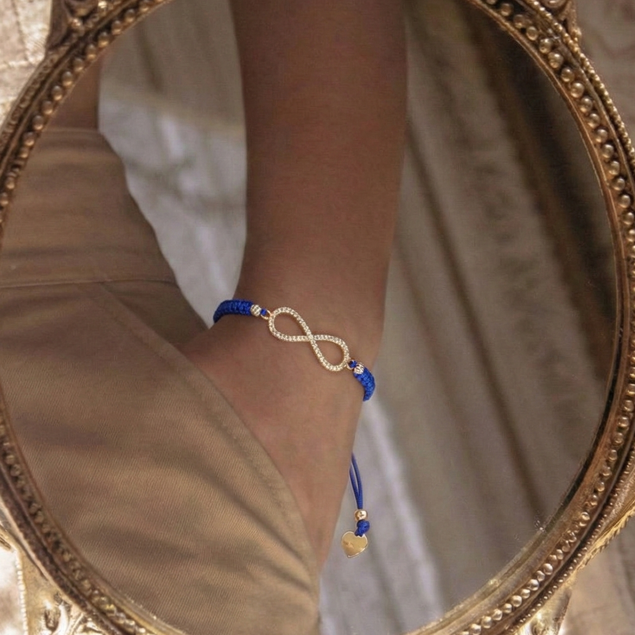 18K Gold Infinity Braided Bracelet